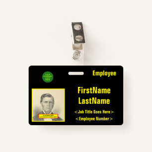 Eye-Catching Staff Identification ID Badge