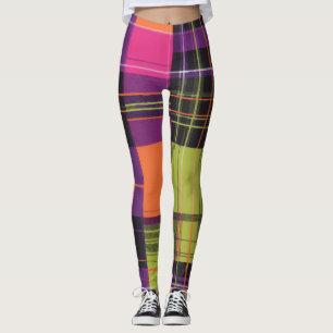 Eye-catching tartan leggings