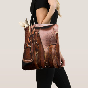 Eye Catching Western Saddle Tote Bag