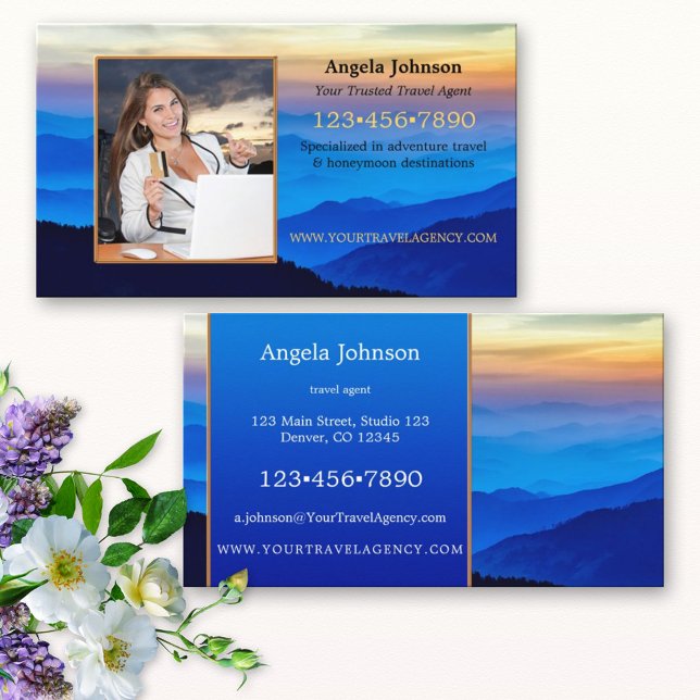 Eye Catching Your Photo Travel Business Card (Creator Uploaded)