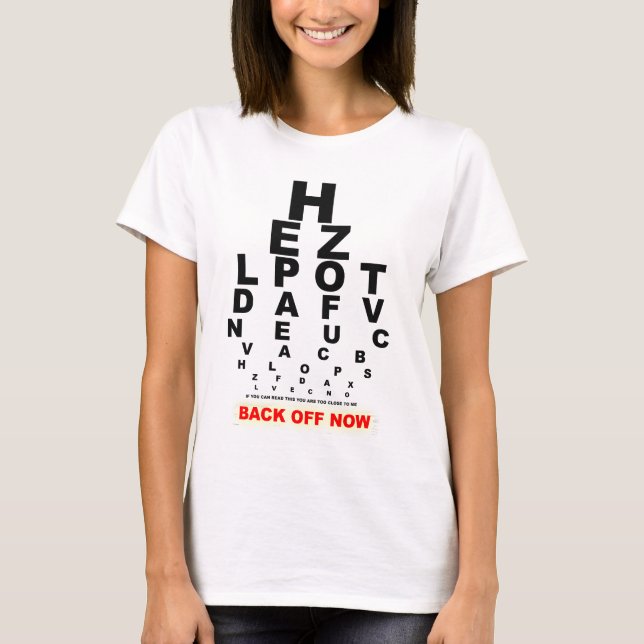 EYE CHART black T-Shirt (Front)