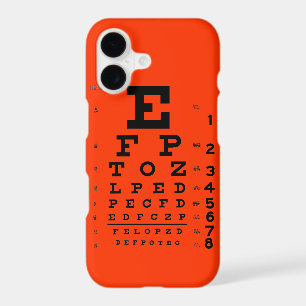 Eye Chart Customisable background colour phone cas