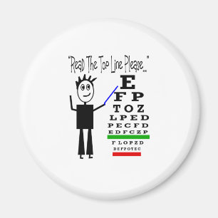 Eye Chart Eye Doctor Design Gifts Magnet