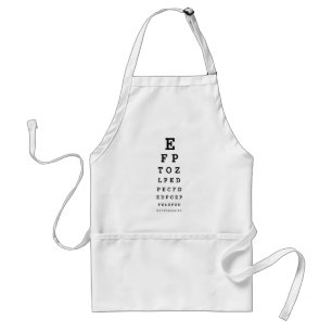 EYE CHART - Humour WTF RU READING Standard Apron