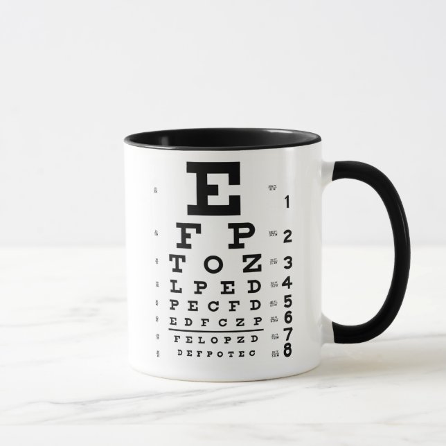 Eye Chart Mug (Right)
