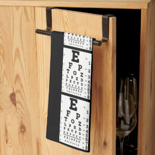 Eye Chart Optometrist Tea Towel