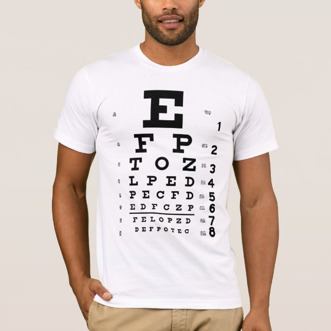 Eye Chart T-Shirt (Front)