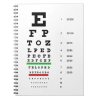 Eye Chart-Themed Optometry Design Spiral