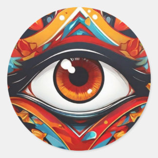 Eye  classic round sticker