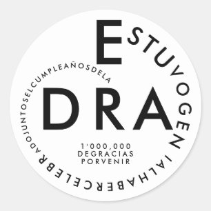 Eye Doctor Birthday Thank You For Celebrating Classic Round Sticker