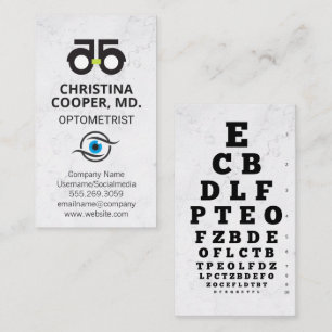 Eye Doctor   Eye Exam   Optometrist Logo Business Card