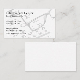 Eye Doctor Optometrist Business Cards