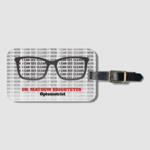 Eye Doctor Optometrist Luggage Tag
