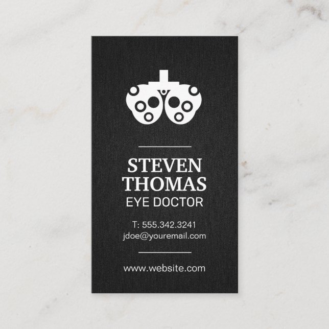 Eye Doctor | Phoropter Business Card (Front)