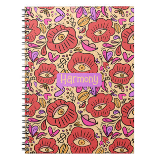 Eye Doodle Manifest Spiral Notebook