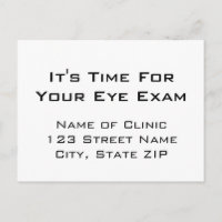 Eye Exam Appointment Reminder Eye Chart Style
