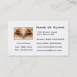 Eye Exam Appointment Reminder Heart Shaped Hands Card