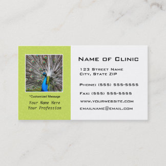 Eye Exam Appointment Reminder - Peacock Eyes Card