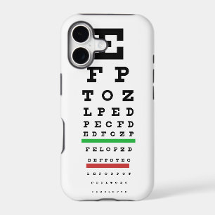 Eye Exam Chart Case Cover