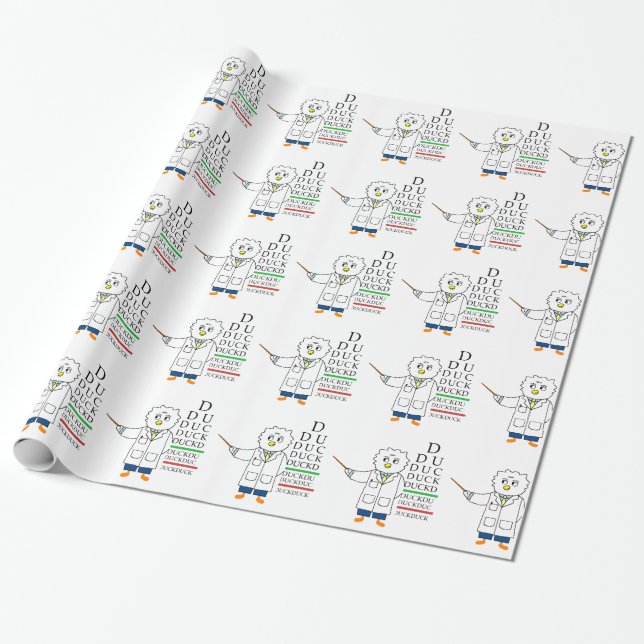 Eye Exam (optometrist) Wrapping Paper (Unrolled)