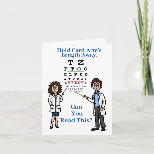 Eye Exam World Optometry Day Greeting Card (Front)