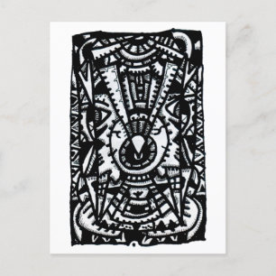 Eye-Eye. drawing by Brian Benson Postcard