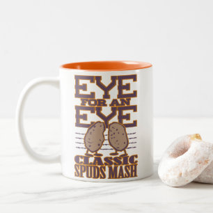 Eye for an Eye Two-Tone Coffee Mug