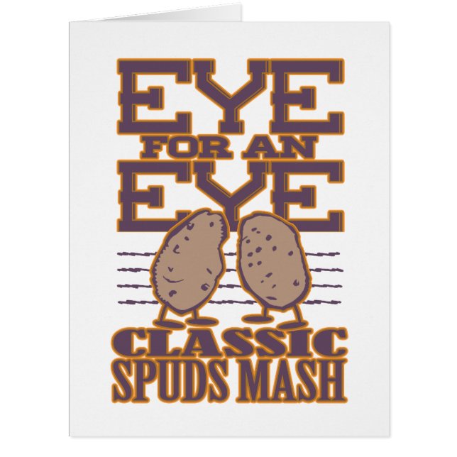 Eye for an Eye Vertical Card (Front)