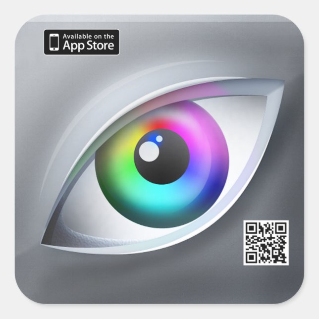 Eye For Colour App Icon Sticker (Front)