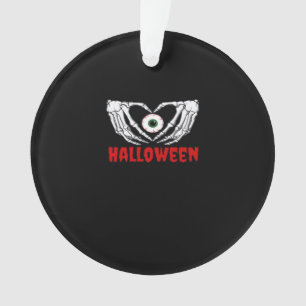Eye Halloween - Skeleton Hands Heart Ornament
