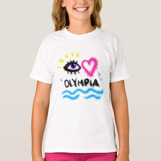 Eye Heart Olympia T-Shirt (Front)