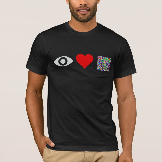 eye heart puzzles T-shirt (Front)