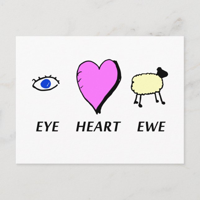Eye Heart You Postcard (Front)