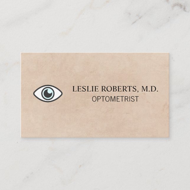Eye Icon | Optometrist Business Card (Front)