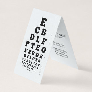 Eye Icon | Vision Chart Business Card