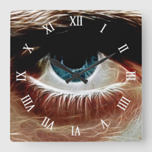 Eye l Window of The Soul l Abstract Art Square Wall Clock