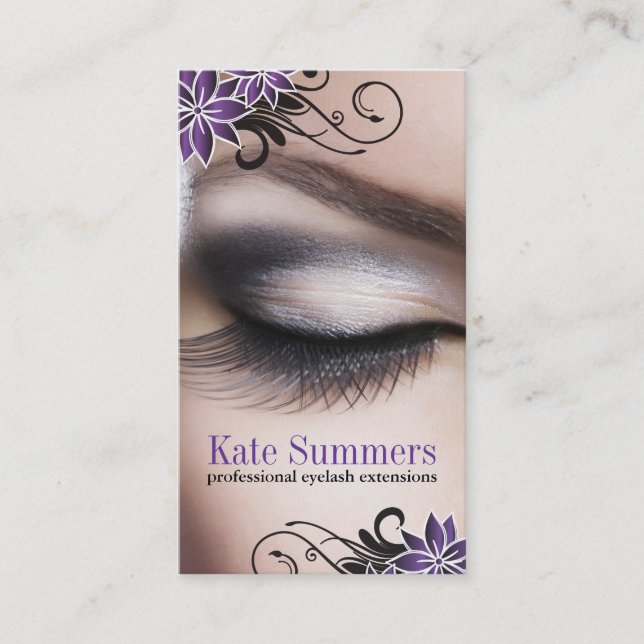 Eye Lash Extensions Business Cards (Front)