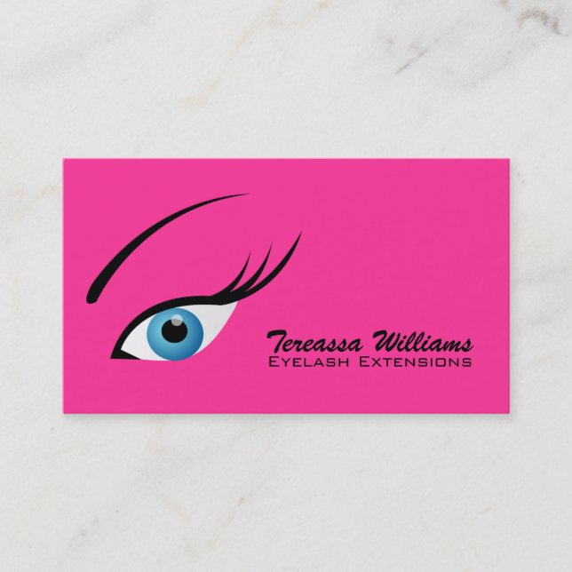 Eye Lash Extensions Business Cards (Front)
