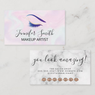 Eye Lashes Beauty Loyalty Card