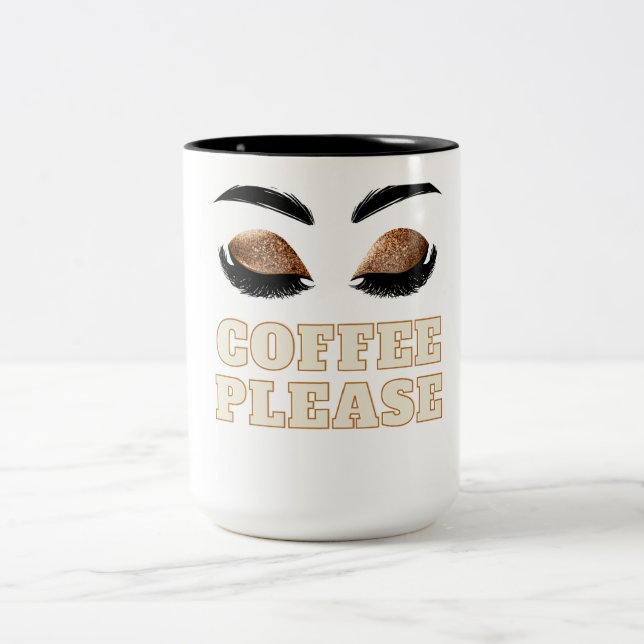 Eye Lashes Coffee Mug (Center)