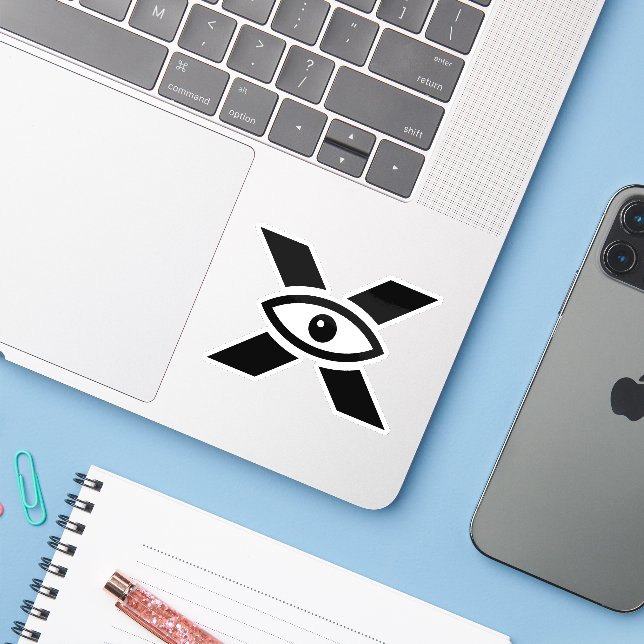 Eye Letter X Monogram (Laptop w/ iPhone)