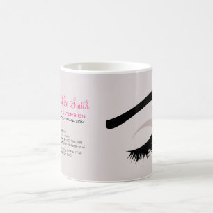Eye long lashes Lash Extension company branding Coffee Mug