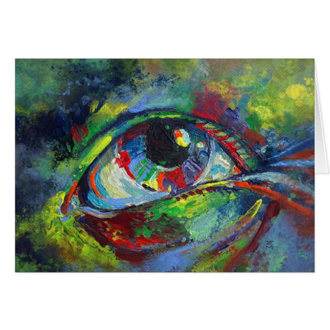 Eye Looking Up (Front Horizontal)