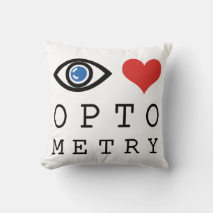 Eye Love Heart Optometry - Optometrist Eye Chart Cushion
