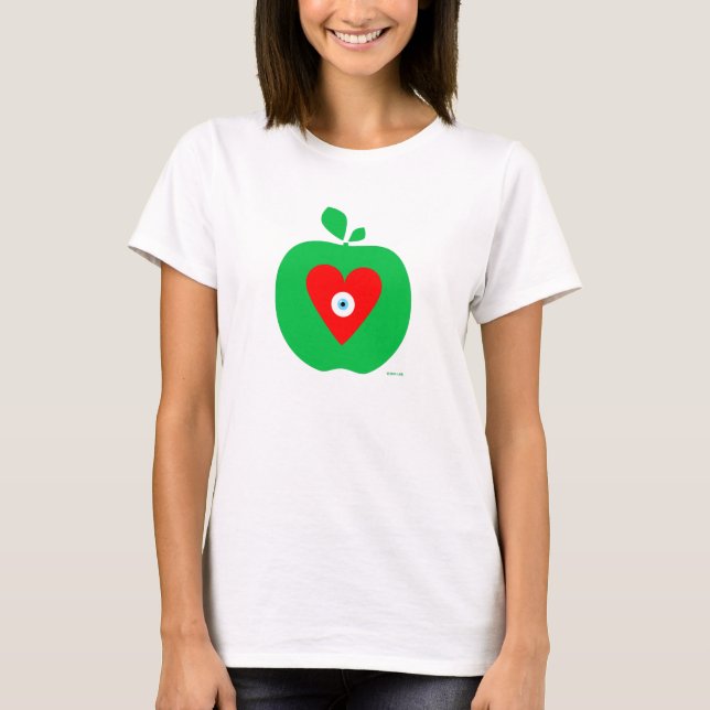 Eye Love New York Apple T-Shirt (Front)