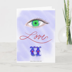 Eye Love U Valentine's Day Card