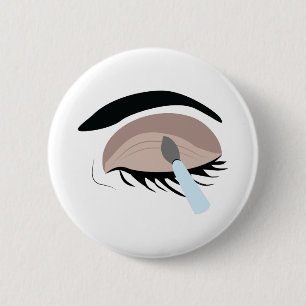 Eye Makeup 6 Cm Round Badge