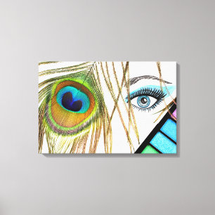 Eye Makeup Beauty Canvas Print