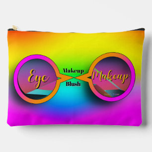 Eye Makeup Rainbow  Accessory Pouch