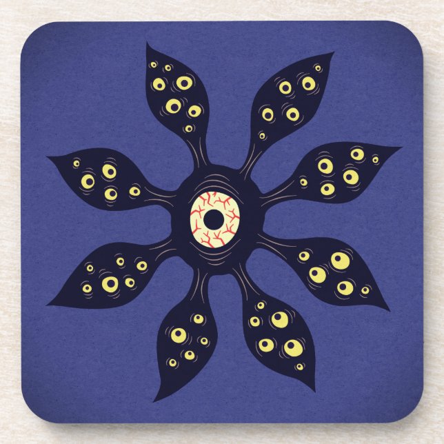 Eye Monster With Eyes Dark Gothic Coaster (Front)